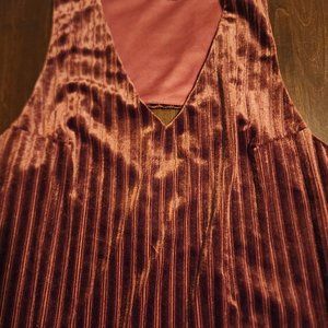 Miss Love Copper Velvet Dress